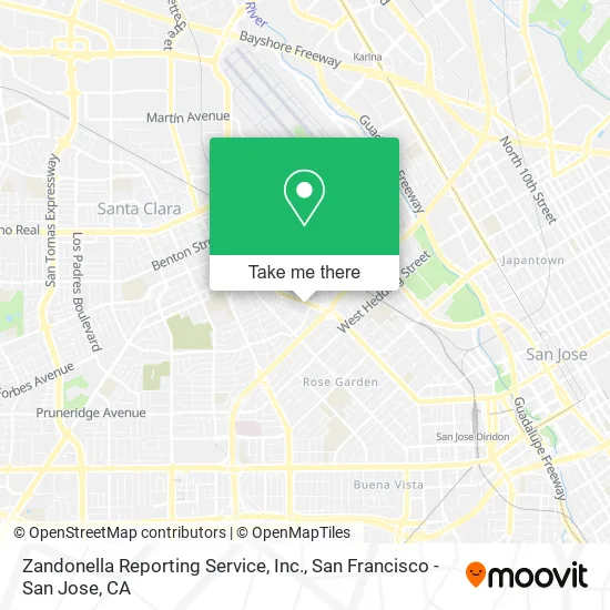 Zandonella Reporting Service, Inc. map