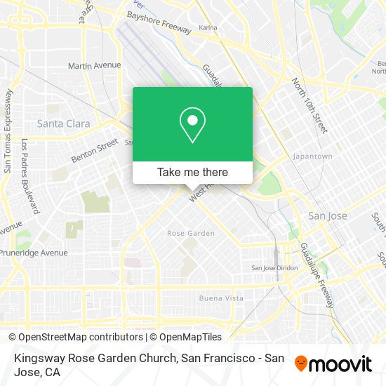 Kingsway Rose Garden Church map