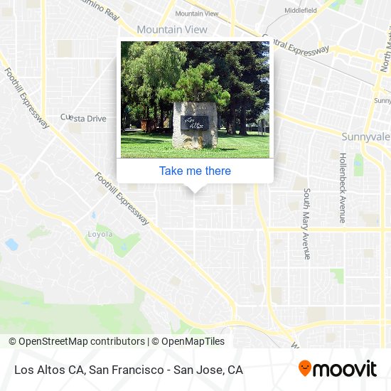 Mapa de Los Altos CA
