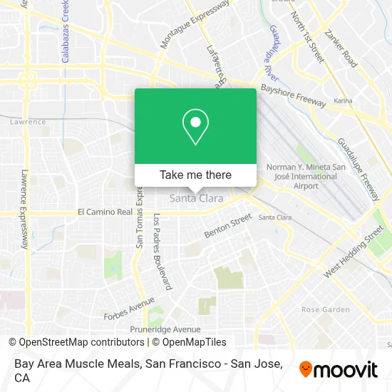Bay Area Muscle Meals map