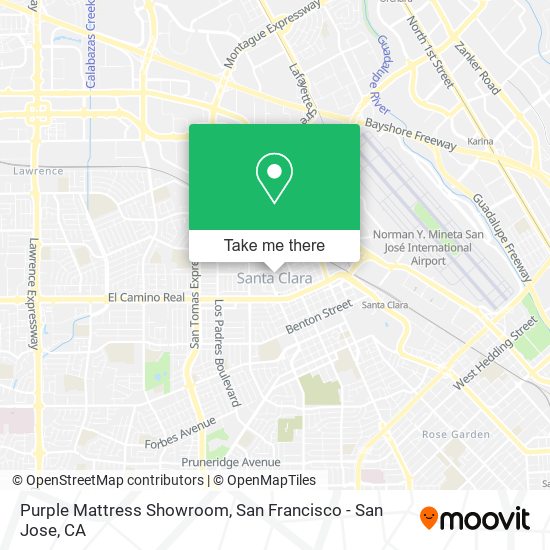 Purple Mattress Showroom map