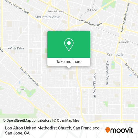 Los Altos United Methodist Church map