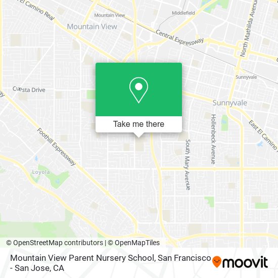 Mapa de Mountain View Parent Nursery School