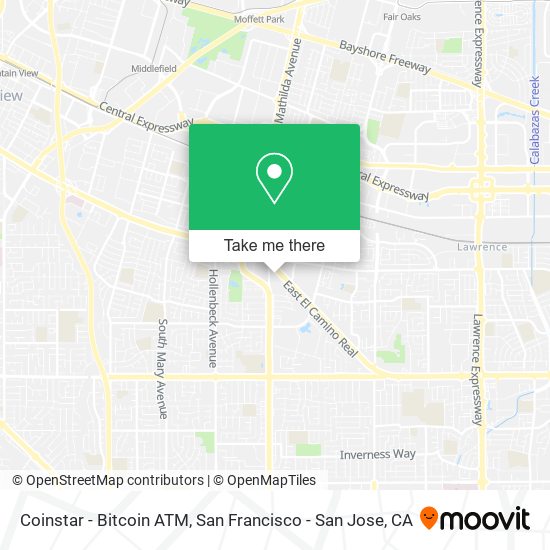 Mapa de Coinstar - Bitcoin ATM