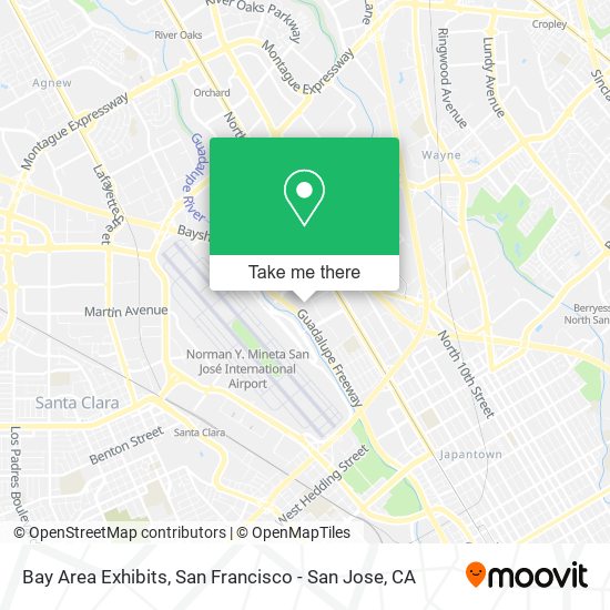 Bay Area Exhibits map