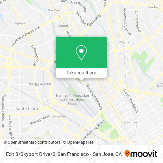 Exit 8/Skyport Drive/S map