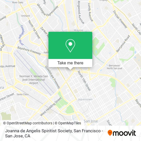 Mapa de Joanna de Angelis Spiritist Society
