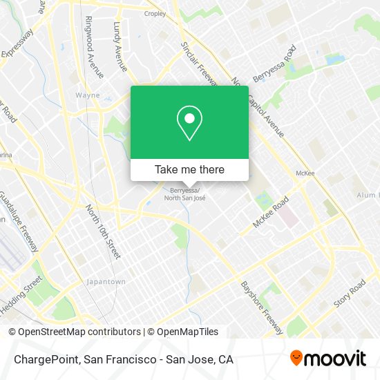 Mapa de ChargePoint