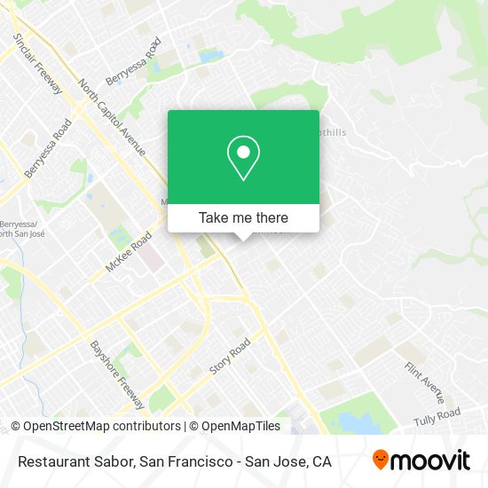 Restaurant Sabor map