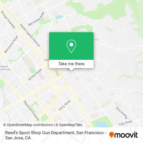 Reed's Sport Shop Gun Department map