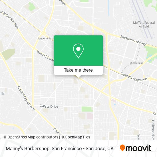 Manny's Barbershop map