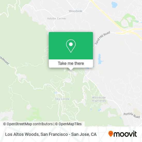 Los Altos Woods map