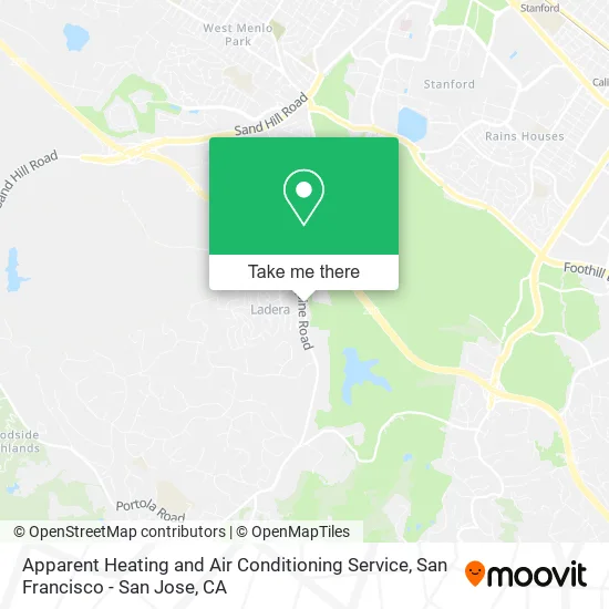 Apparent Heating and Air Conditioning Service map