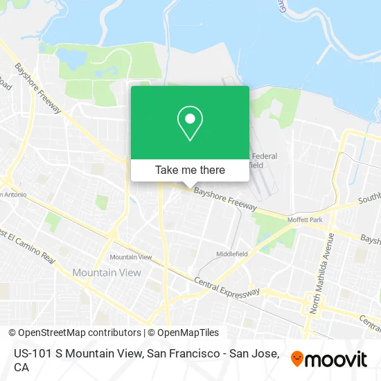 Mapa de US-101 S Mountain View