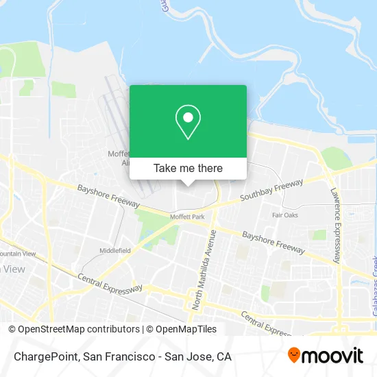 Mapa de ChargePoint