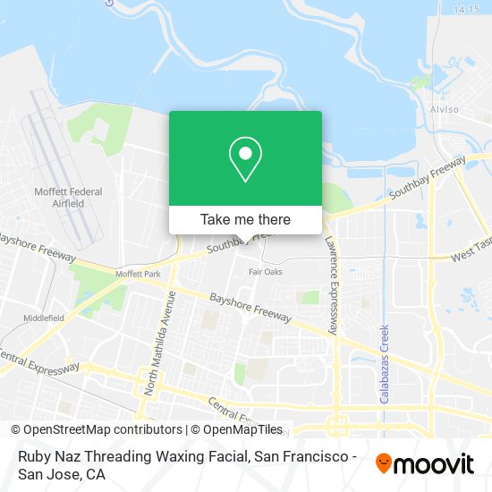 Mapa de Ruby Naz Threading Waxing Facial