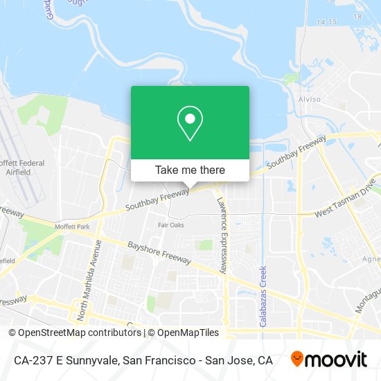 Mapa de CA-237 E Sunnyvale