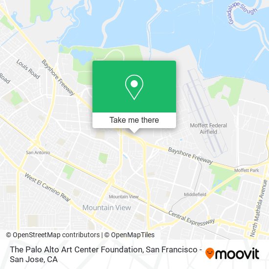 The Palo Alto Art Center Foundation map
