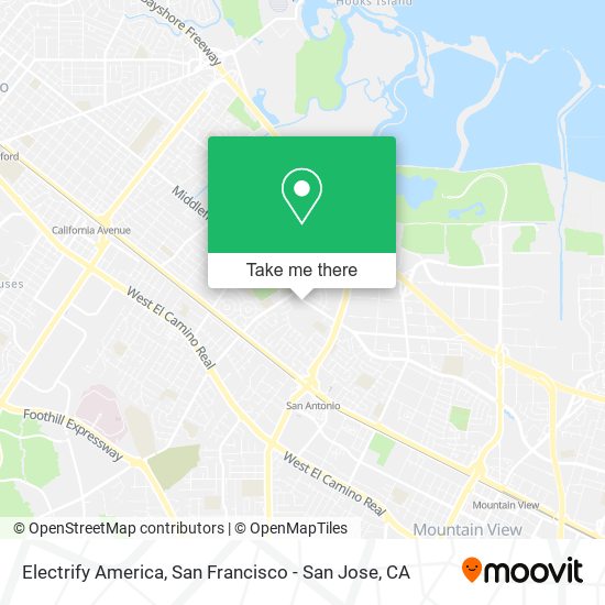 Mapa de Electrify America