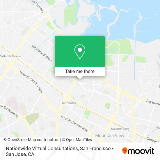 Mapa de Nationwide Virtual Consultations