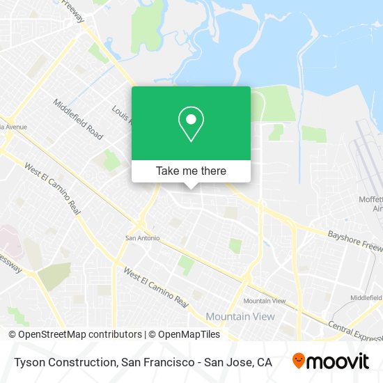 Tyson Construction map
