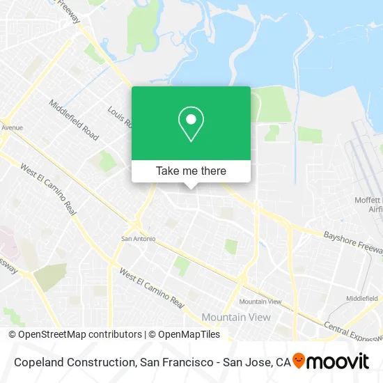 Copeland Construction map