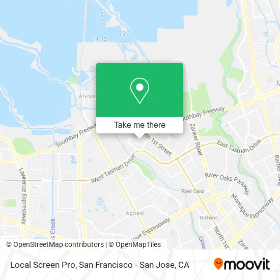 Mapa de Local Screen Pro