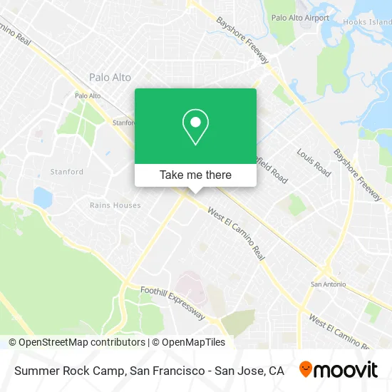 Summer Rock Camp map