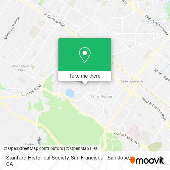 Mapa de Stanford Historical Society