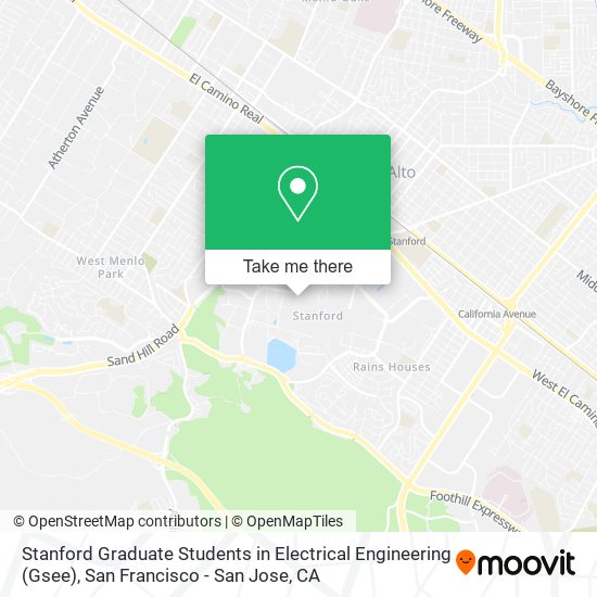 Stanford Graduate Students in Electrical Engineering (Gsee) map