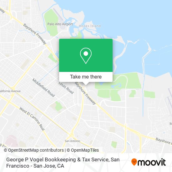 Mapa de George P Vogel Bookkeeping & Tax Service