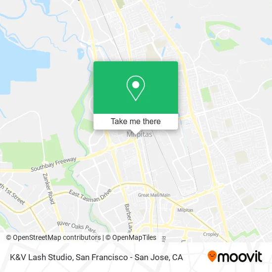 Mapa de K&V Lash Studio
