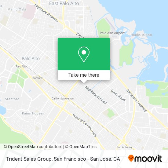 Trident Sales Group map