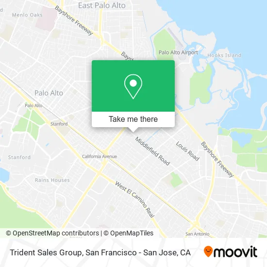 Mapa de Trident Sales Group