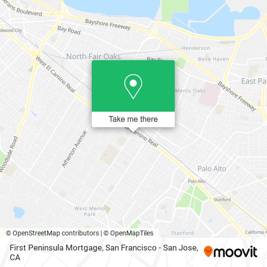 Mapa de First Peninsula Mortgage