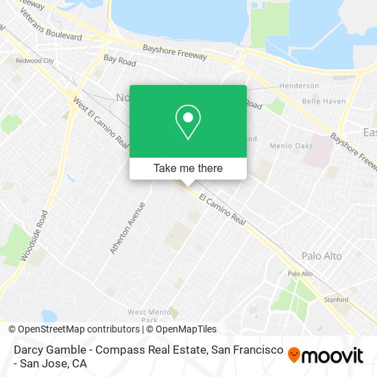 Darcy Gamble - Compass Real Estate map