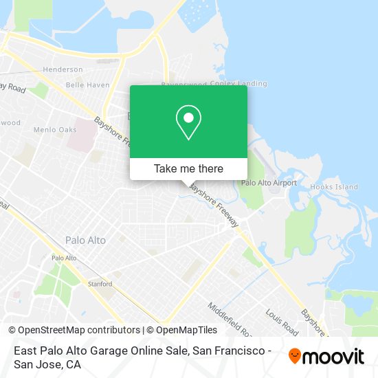 East Palo Alto Garage Online Sale map
