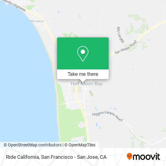 Ride California map