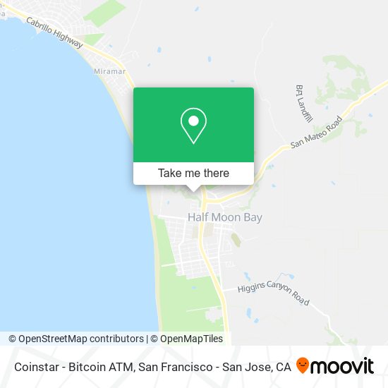 Mapa de Coinstar - Bitcoin ATM