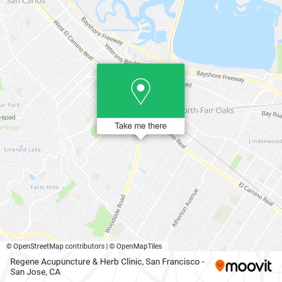 Mapa de Regene Acupuncture & Herb Clinic