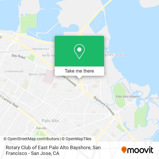Rotary Club of East Palo Alto Bayshore map