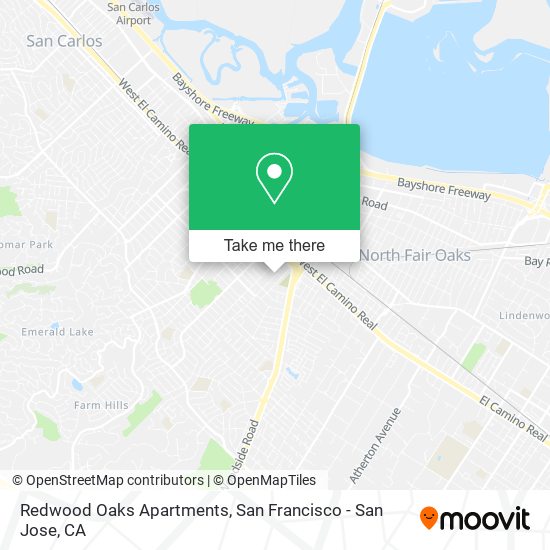 Redwood Oaks Apartments map