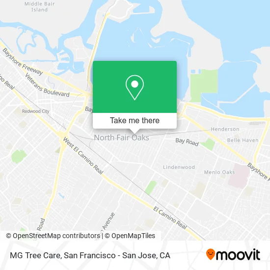 MG Tree Care map