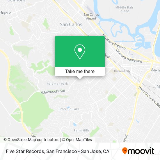 Five Star Records map