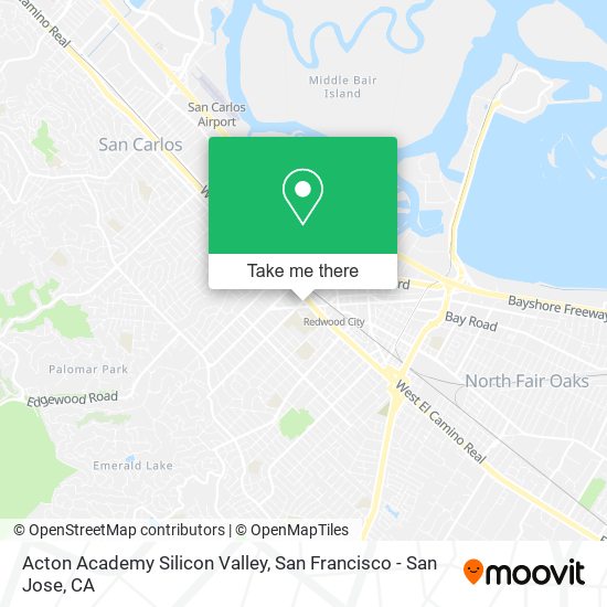 Mapa de Acton Academy Silicon Valley
