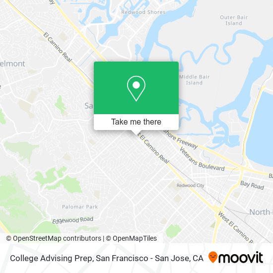 Mapa de College Advising Prep