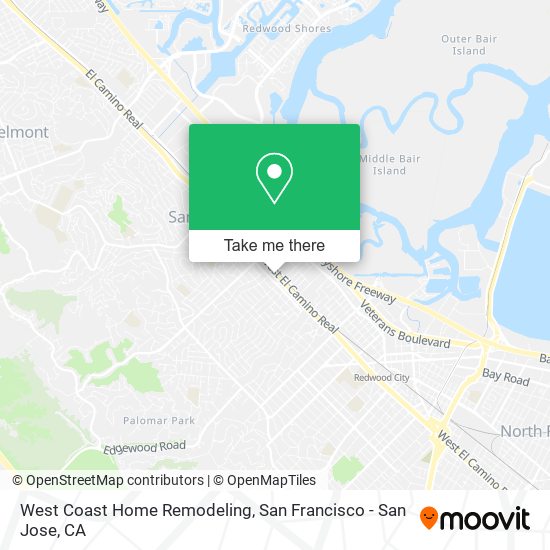 West Coast Home Remodeling map