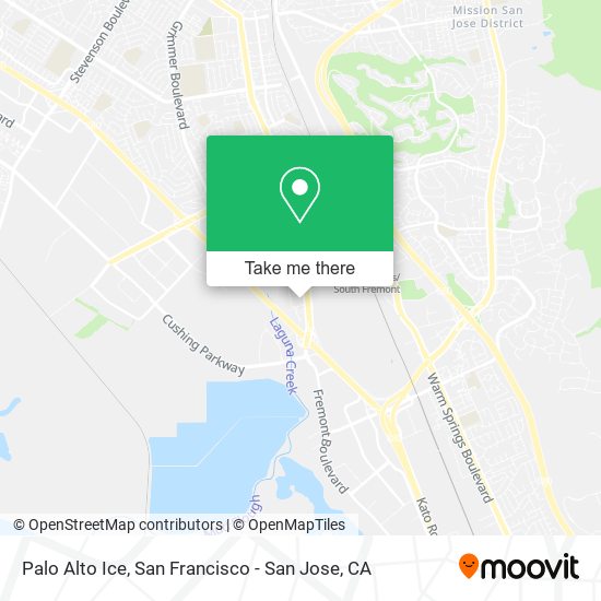 Mapa de Palo Alto Ice