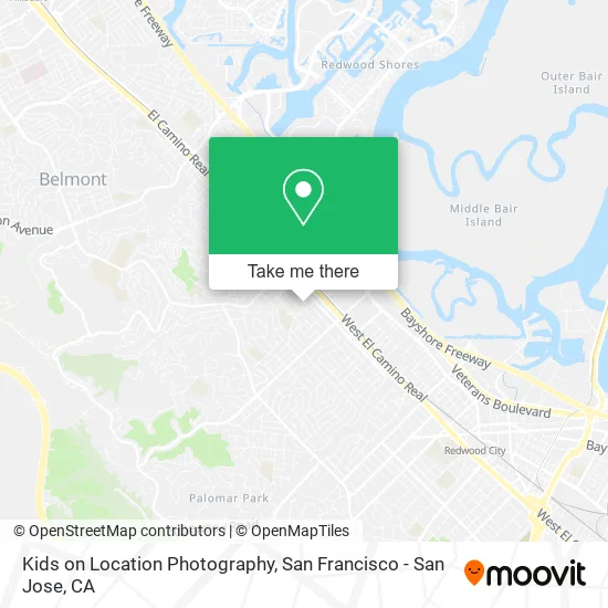 Kids on Location Photography map