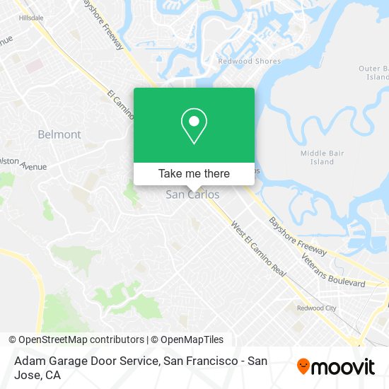 Mapa de Adam Garage Door Service